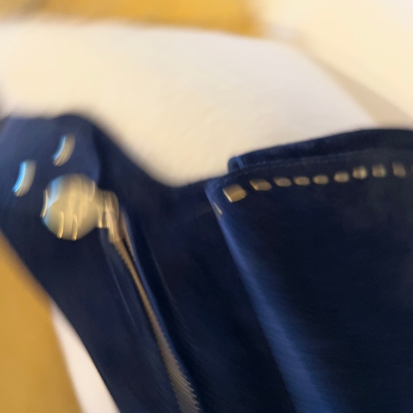 Calleen Cordero Gavranita Belt Bag in navy blue suede - Picture 5 of 10